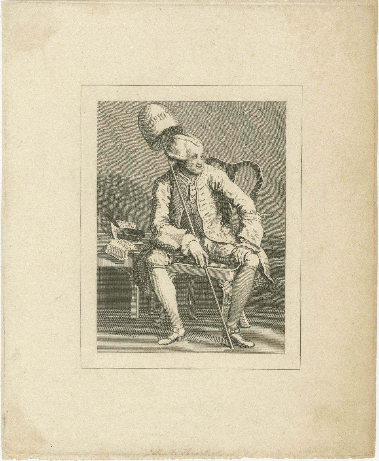 Satirical Vision Of John Wilkes   Champion Of Liberty, Ca. 1820 photo furniture