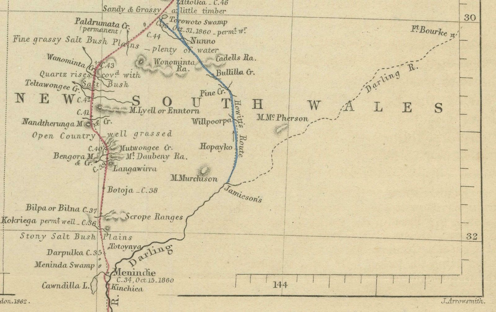 The Fateful Track Of The Burke And Wills Expedition In Australia's Outback, 1862 photo 295.0