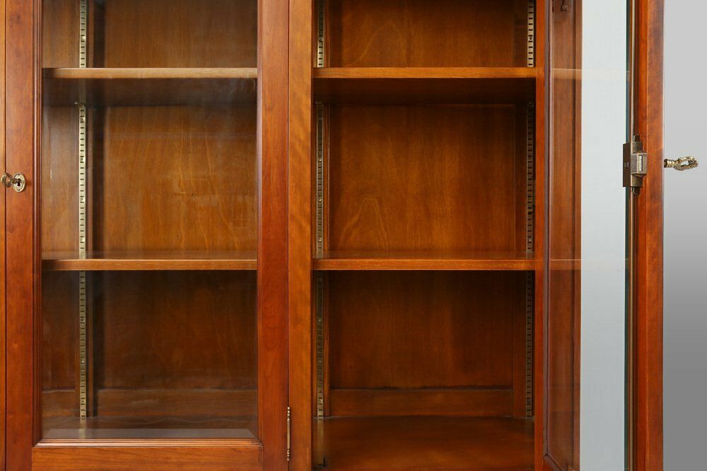 English Wooden Bookcase Cabinet, 1950s photo Furniture