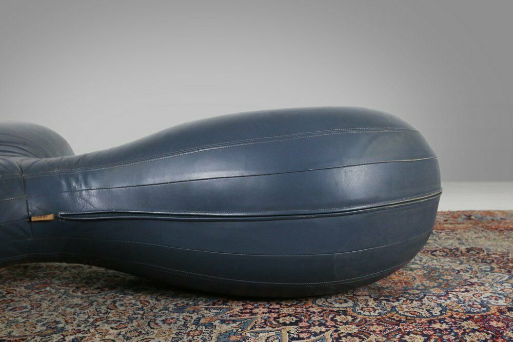 Furniture Leather Pouf By Lowie Vermeersch For Durlet, 1999 photo