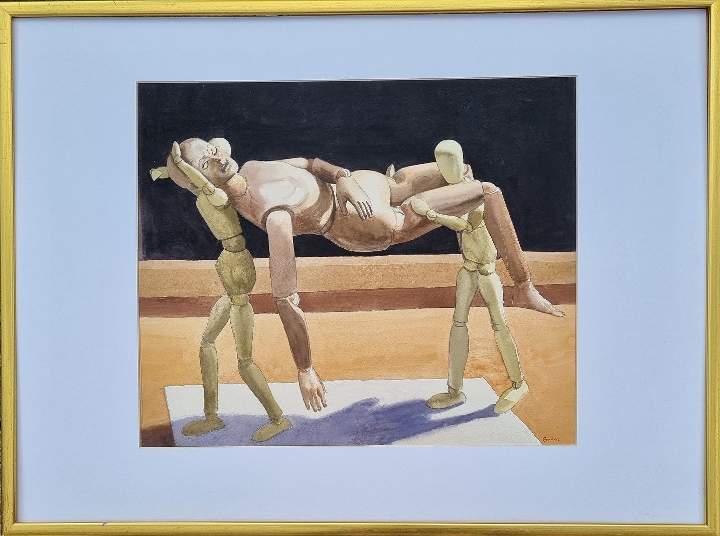 Derek Carruthers – The Carriers (Framed Watercolour) photo furniture