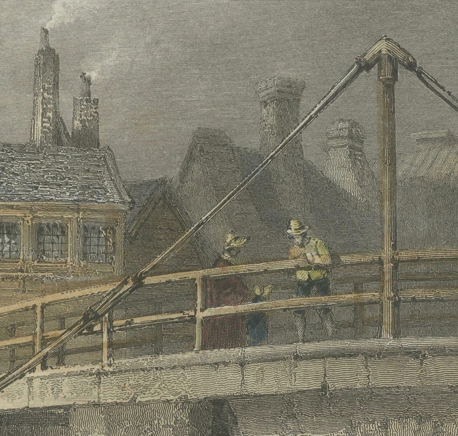 Engraving Of Sandwich In Kent, One Of The Cinque Ports In The Uk, 1841 photo 185.0