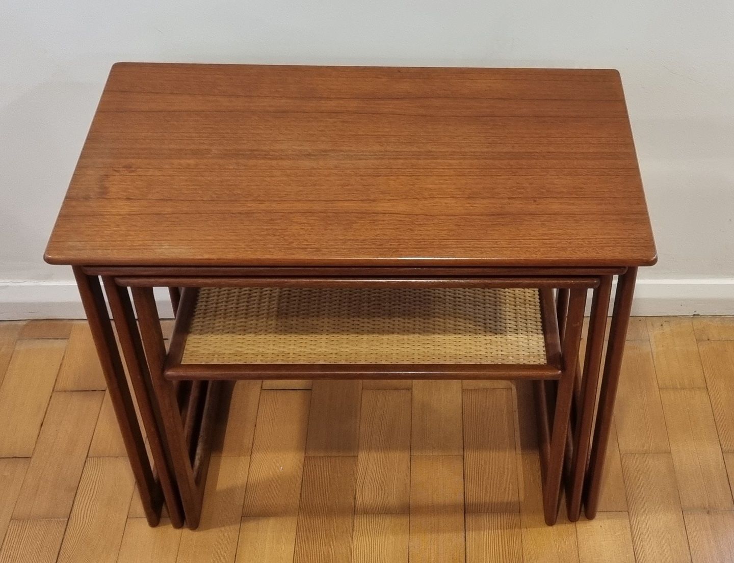 Danish Mid Century Modern Nesting Tables In Teak By Johannes Andersen photo furniture