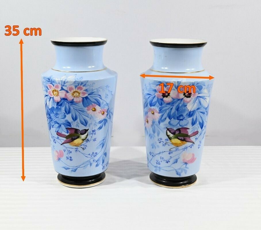 Pair Of Porcelain Vases – Mid 19th Century photo furniture