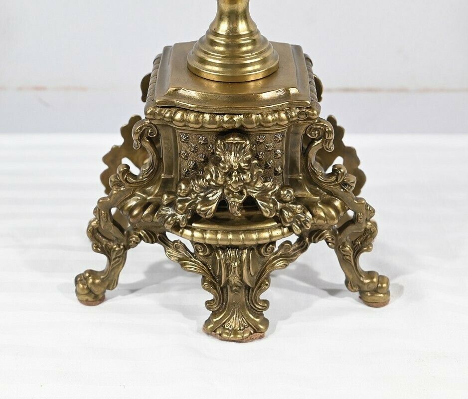 photo vinterior Pair Of Important Gilt Bronze Candelabra, Louis XIV Style – Early 19th Century