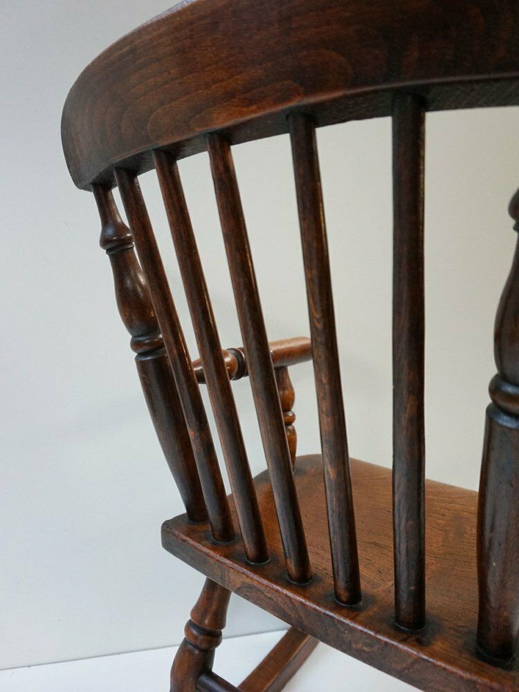 Furniture Antique Windsor Children's Rocking Chair, 1850 photo