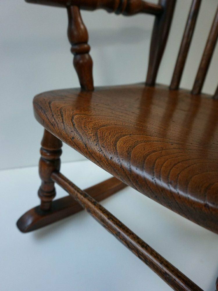 338.0 Antique Windsor Children's Rocking Chair, 1850 photo