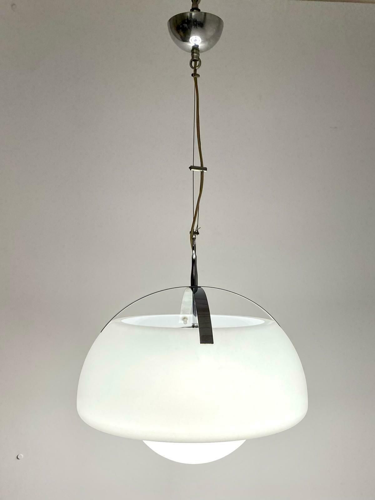 Vintage “Omega” Pendant By Vico Magistretti For Artemide, Italy 1960s photo furniture
