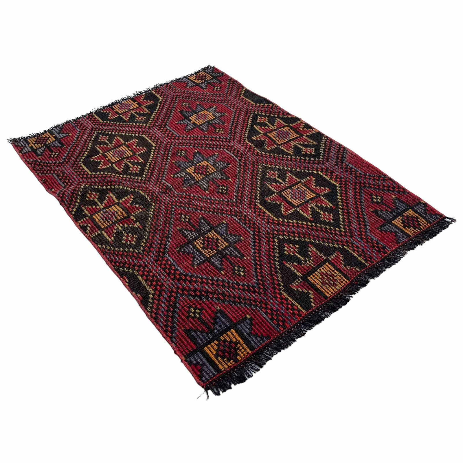 Traditional Turkish Mini Kilim Rug ,Vintage Anatolian Turkish Kelim photo furniture