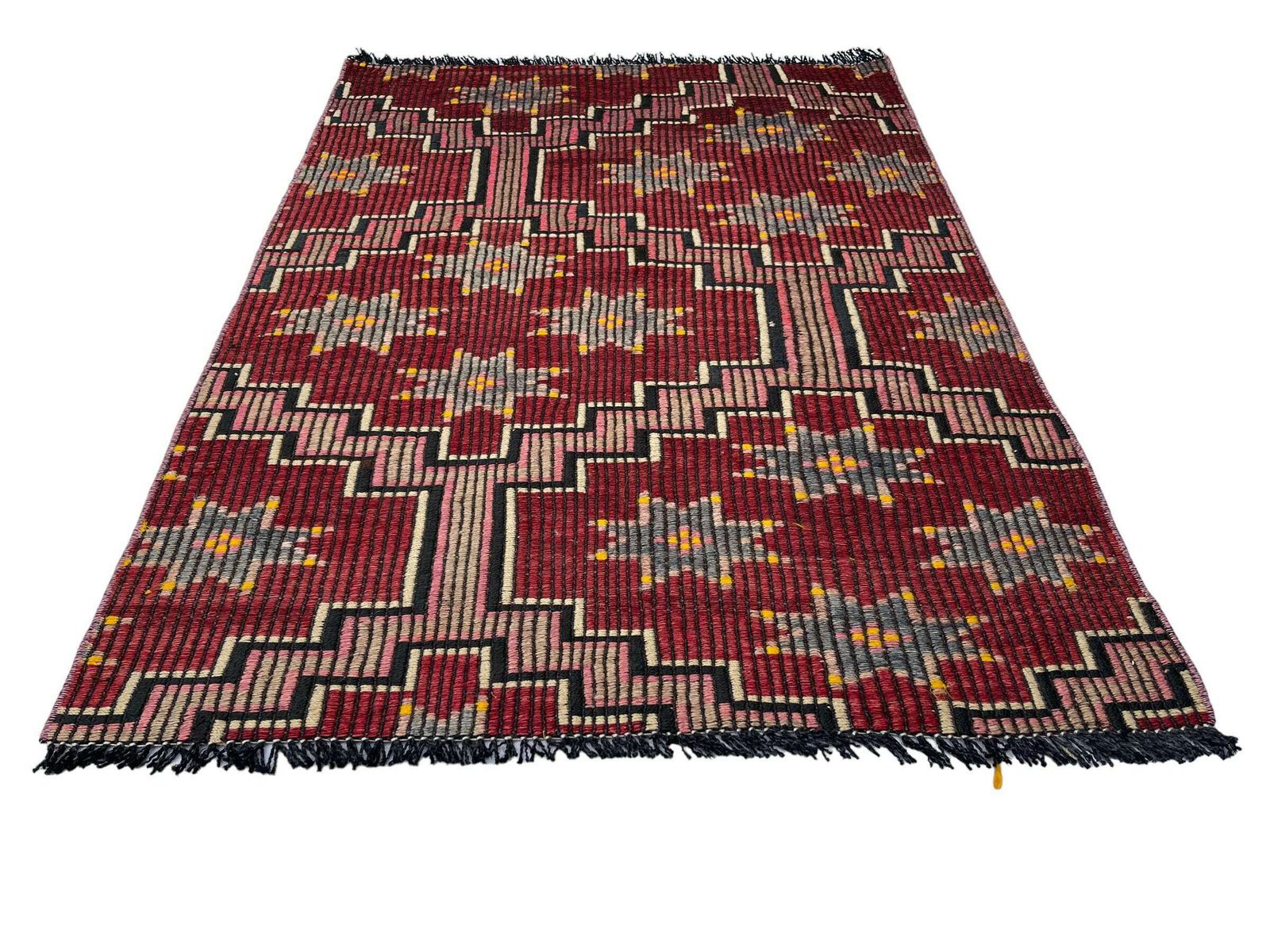 Traditional Turkish Mini Kilim Rug ,Vintage Anatolian Turkish Kelim 120 X 86 Cm photo Textiles
