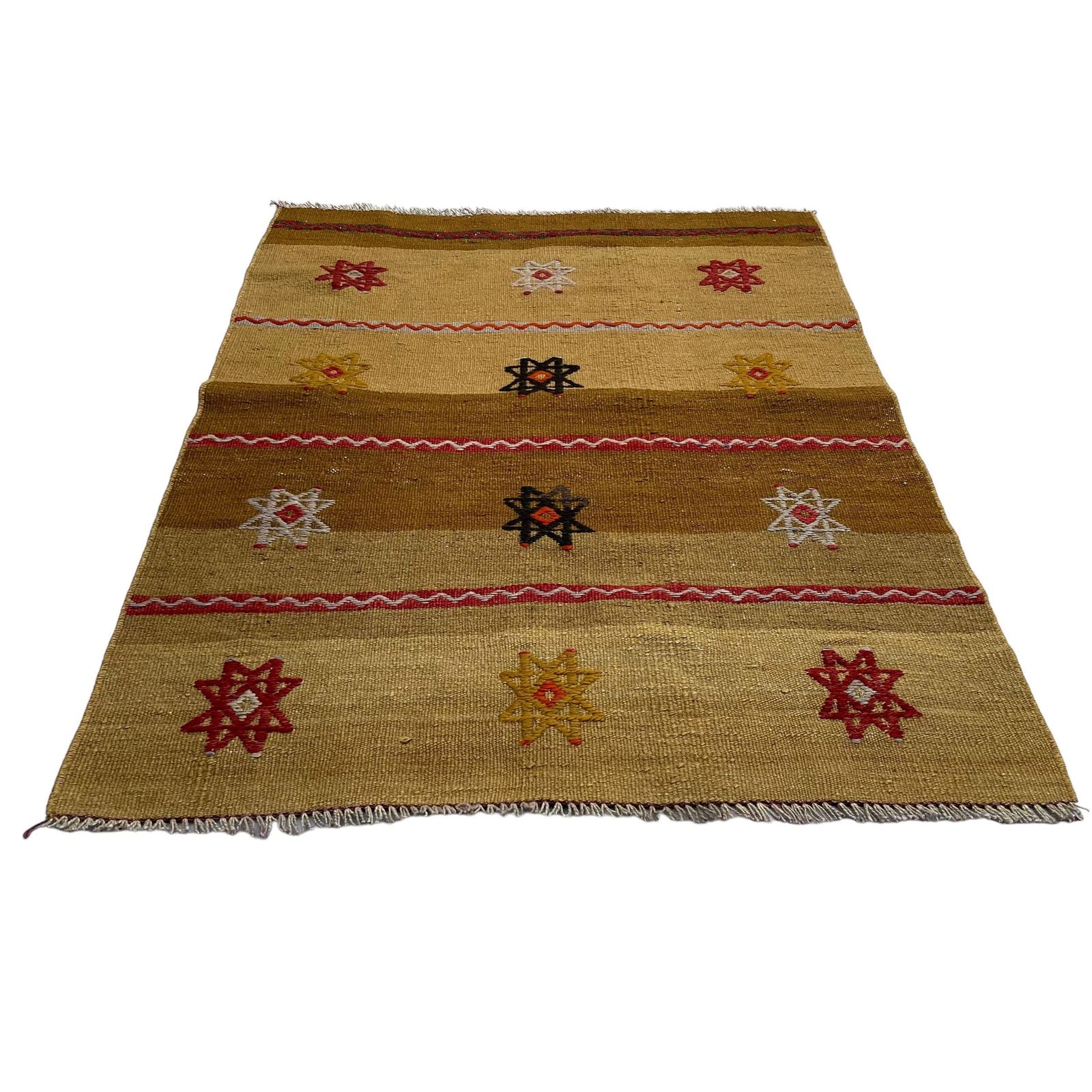 Traditional Turkish Mini Kilim Rug ,Vintage Anatolian Turkish Kelim 114 X 82 Cm photo for sale
