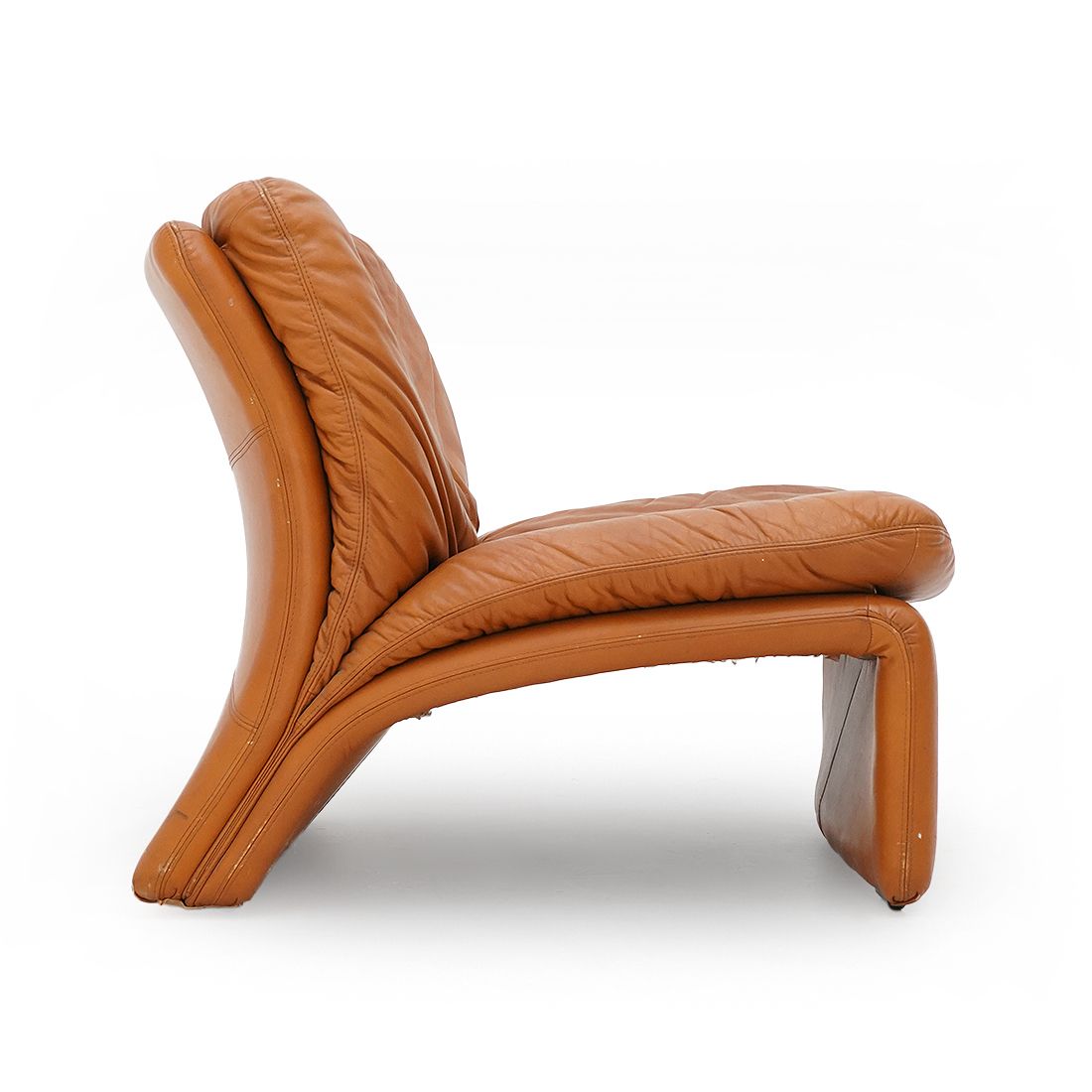 770.0 “Selene” Leather Armchairs By Adalberto Caraceni For B&T, 1970s photo