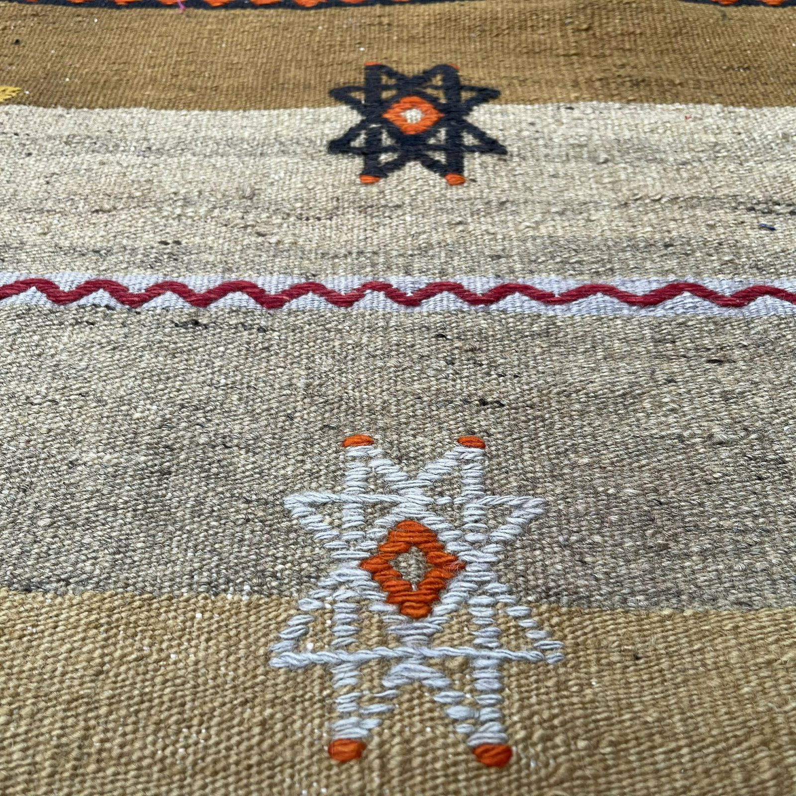 Traditional Turkish Mini Kilim Rug ,Vintage Anatolian Turkish Kelim 102 X 82 Cm photo vinterior