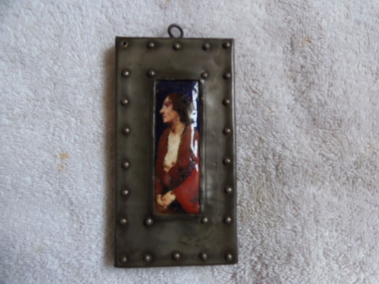 Arts And Crafts Enamel Plaque . photo furniture