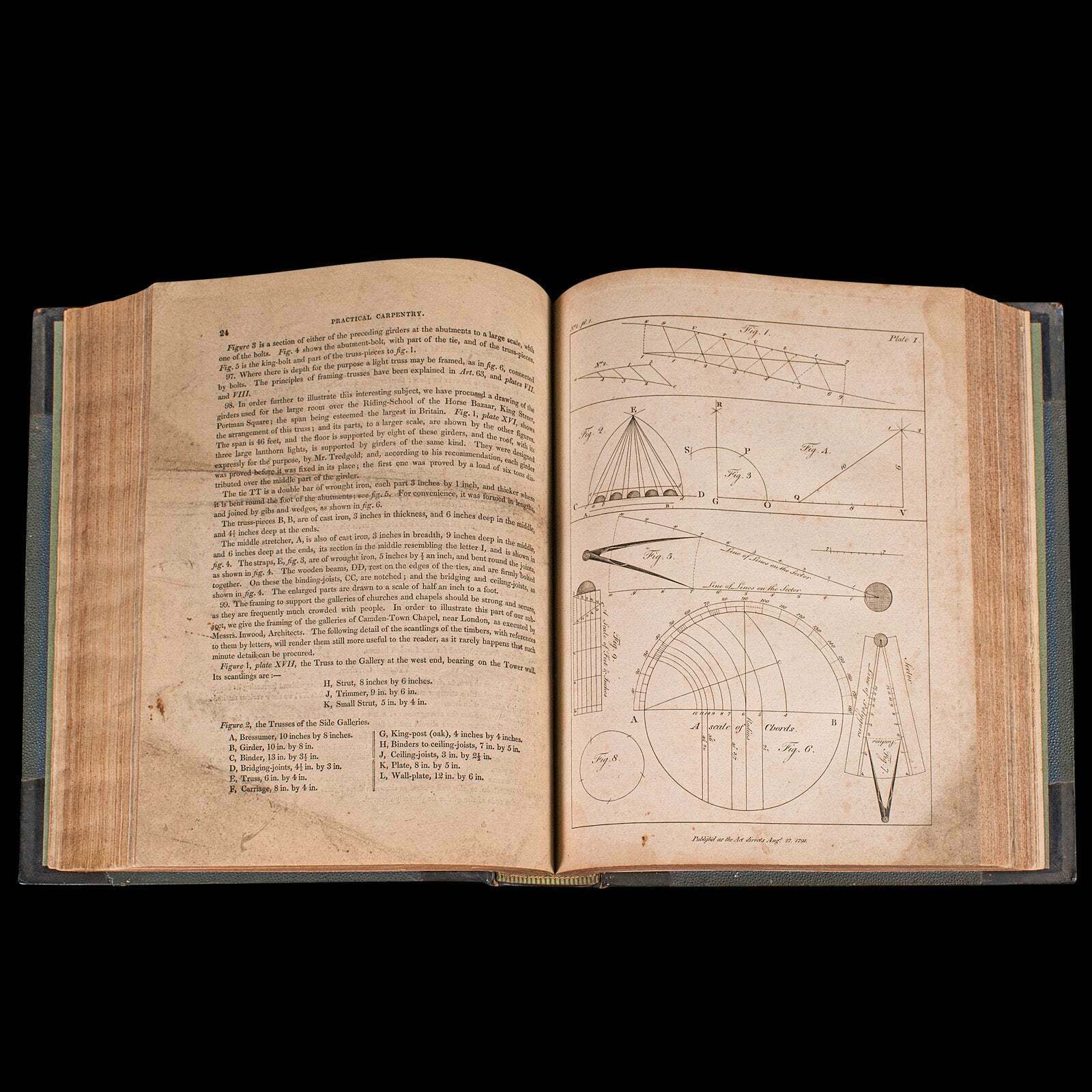 Antique Cabinet Maker's Drawing Book, Thomas Sheraton, English, Georgian, C.1812 photo vintage