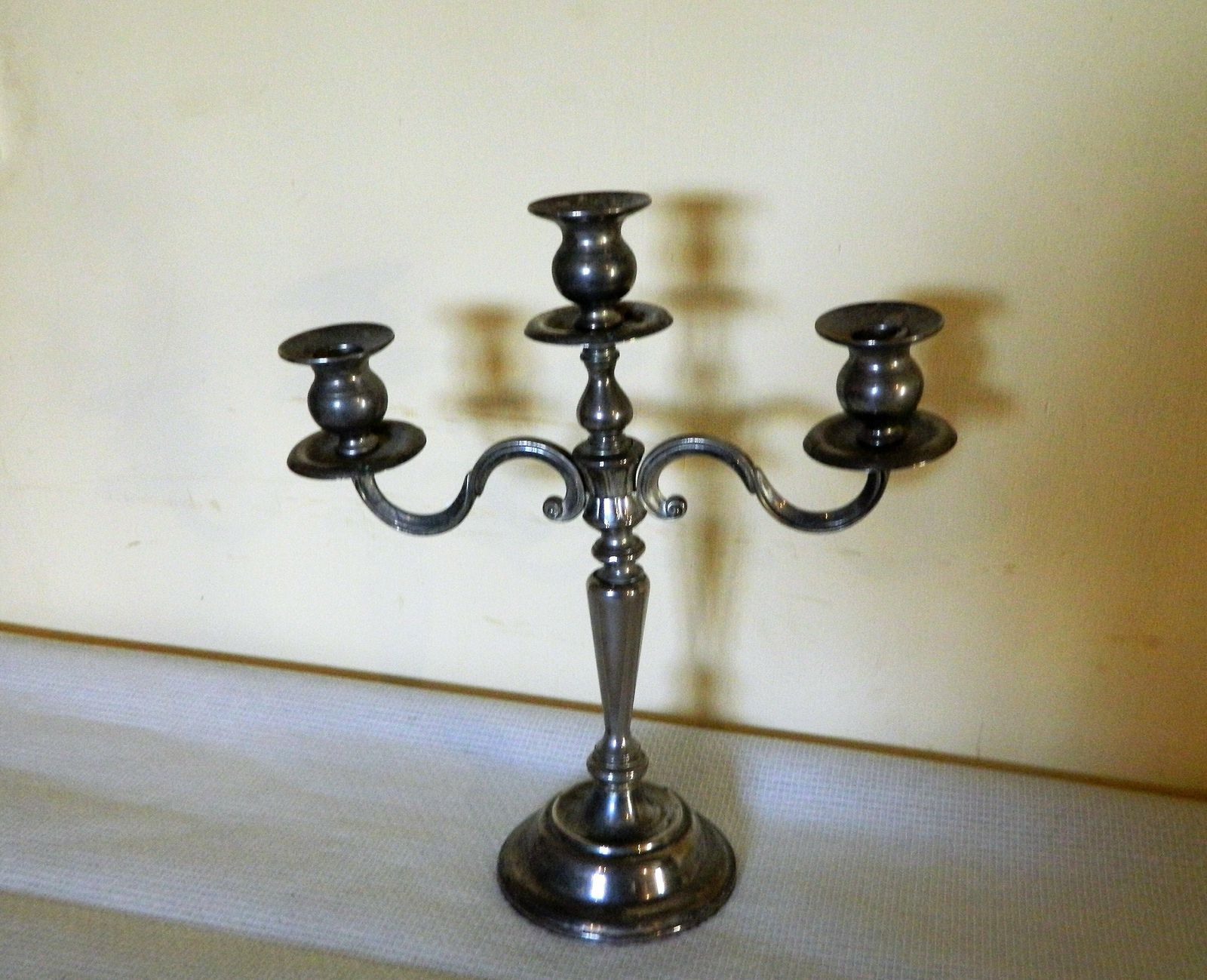 Metal Candelabra, Candelabra, Vintage Centerpiece, French Candle Holder, Candlestick, Candlesticks, Candle Holder, Candelabras, Candle Stick