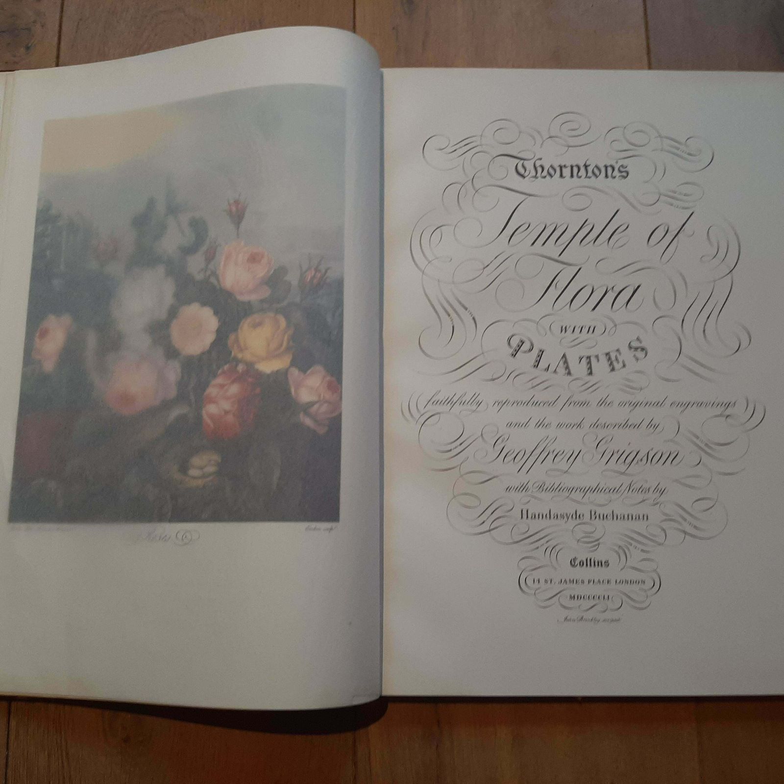 Limited Edition Thornton's Temple Of Flora By DR. Robert John Thornton '1951' photo furniture