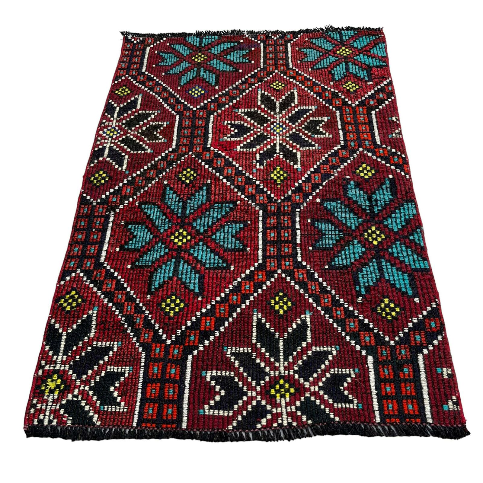 Traditional Turkish Mini Kilim Rug ,Vintage Anatolian Turkish Kelim photo vintage
