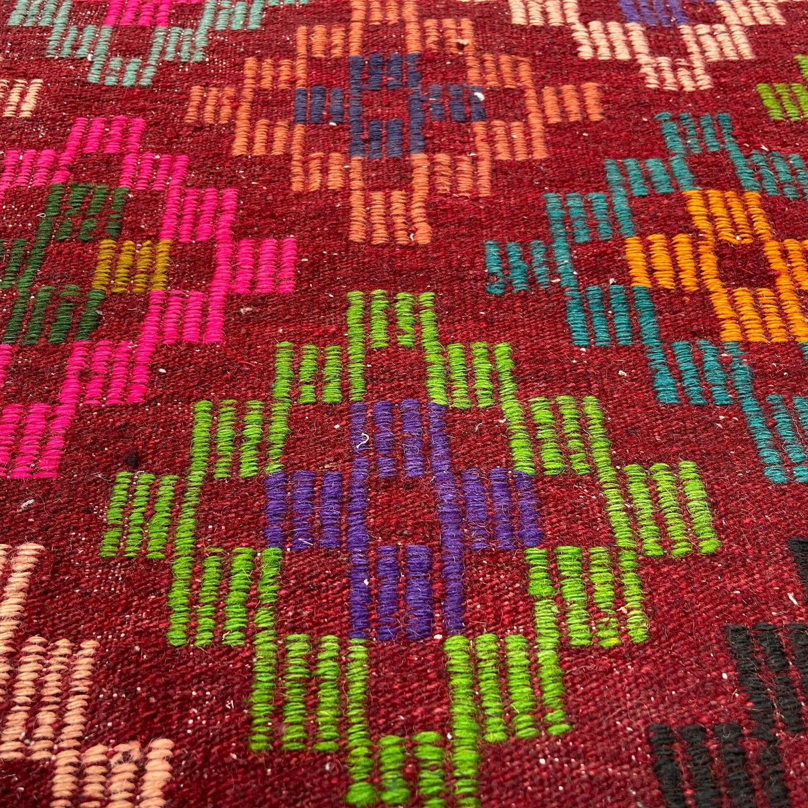 Traditional Turkish Mini Kilim Rug ,Vintage Anatolian Turkish Kelim photo 348.0