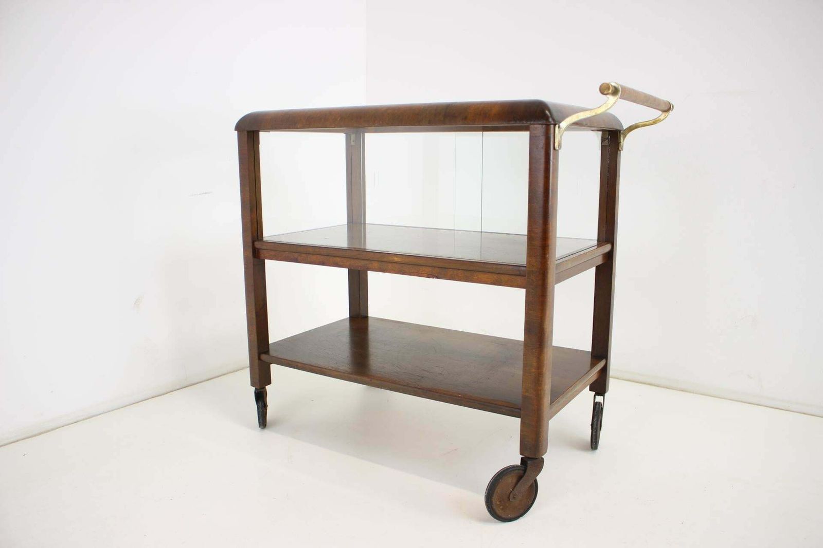 1930s Art Deco Serving Bar/Cart, Czechoslovakia photo vintage
