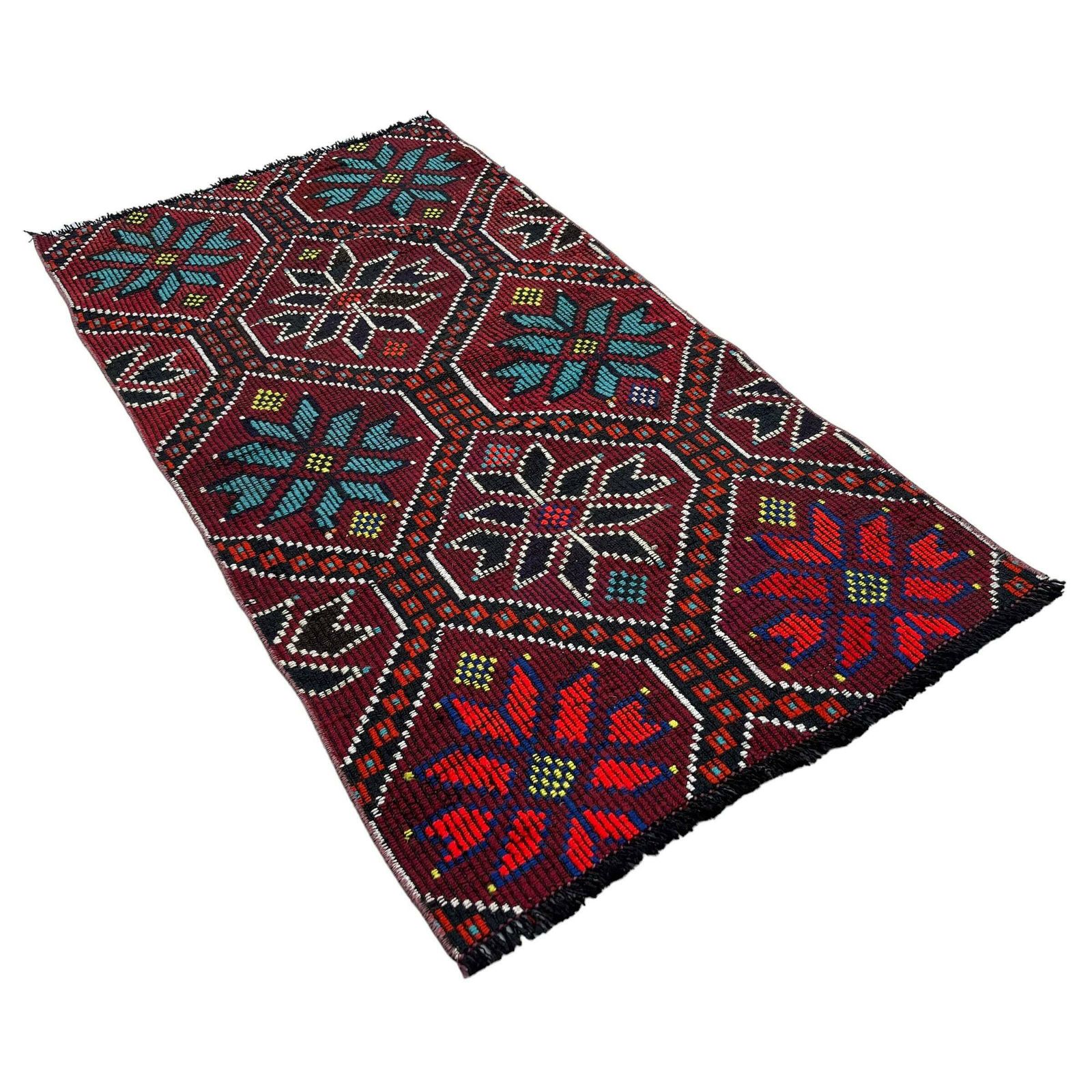 Traditioneel Turks Mini Kilimkleed, Vintage Anatolisch Turks Kelim 154 X 78 Cm photo furniture