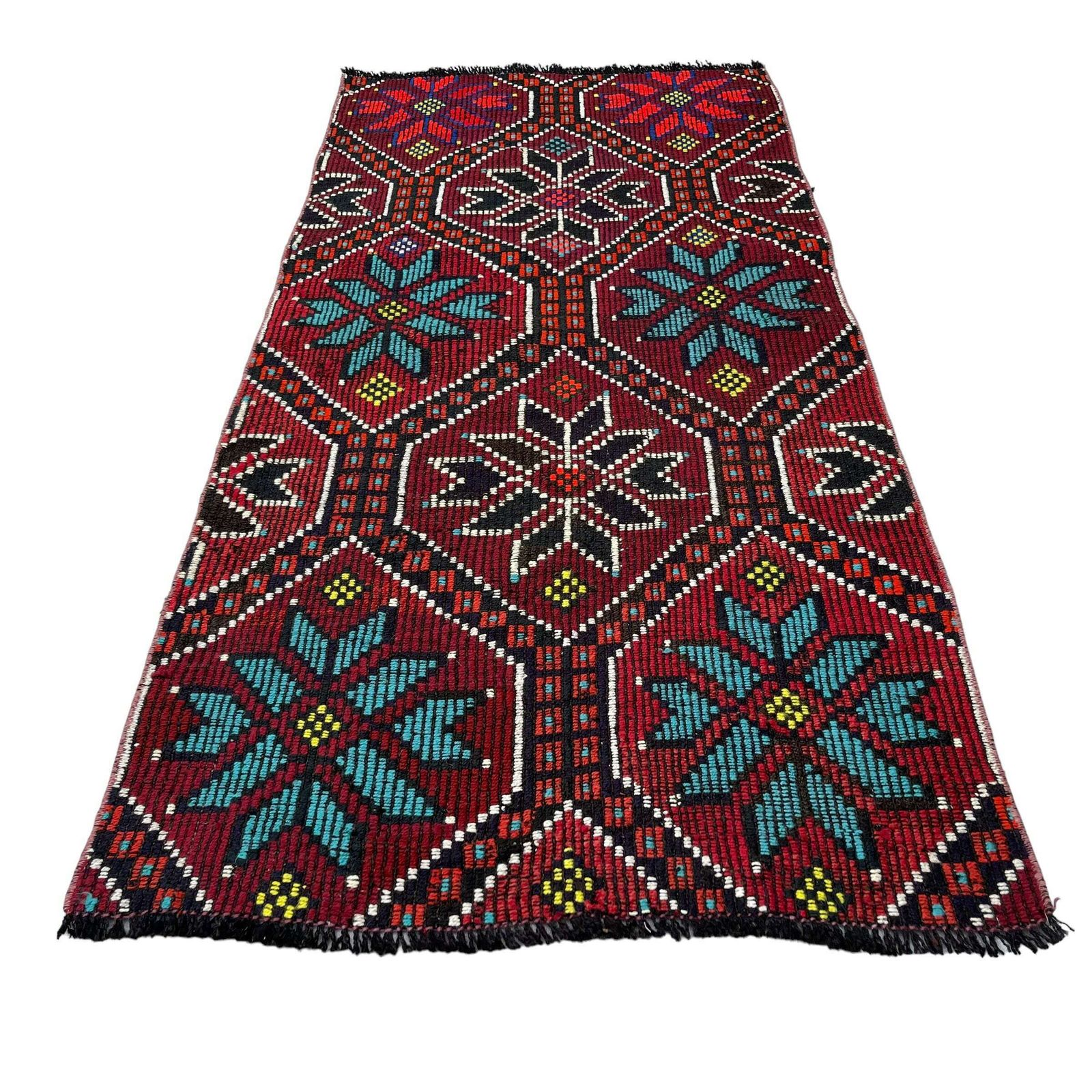 Traditional Turkish Mini Kilim Rug ,Vintage Anatolian Turkish Kelim 154 X 78 Cm photo buy