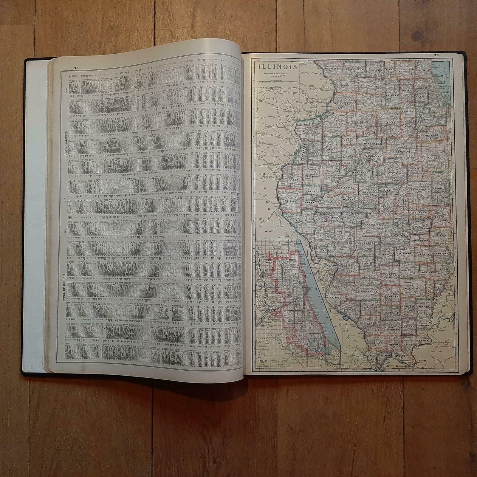 Cram's Commercial Atlas By The George F. Cram Company 'Circa 1930' photo 2179.0