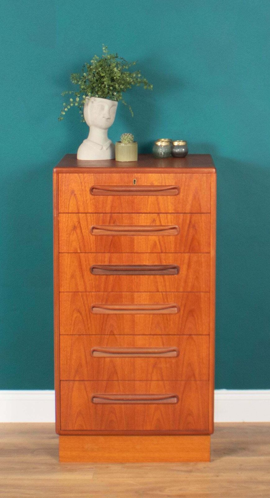 Retro Teak 1960s Tall G Plan Fresco Chest Of Drawers By Victor Wilkins photo furniture