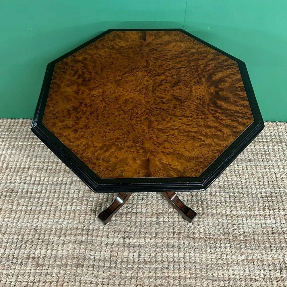 Small Victorian Amboyna Antique Occasional Table photo for sale