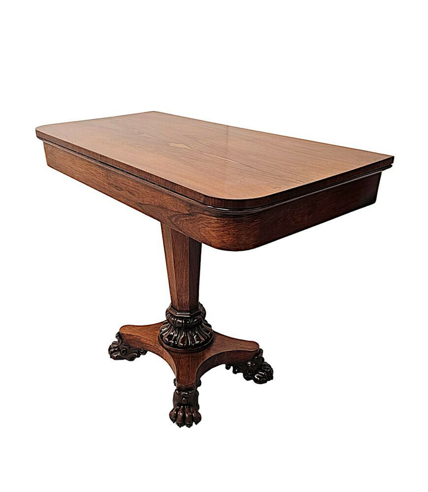 A Rare Pair Of Early 19th Century William IV Card Tables photo vinterior