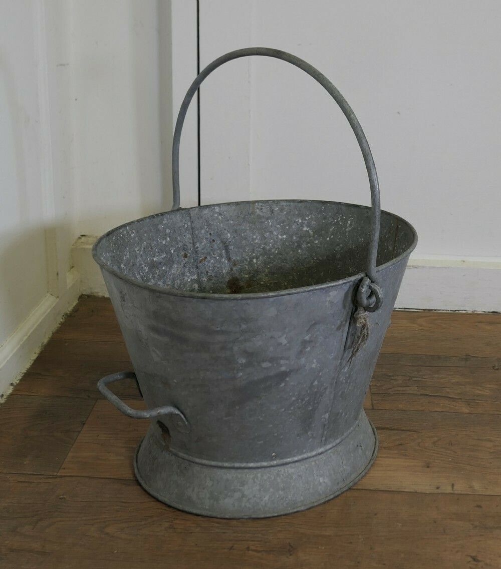 A Large Galvanised Housemaid’s Bucket photo for sale