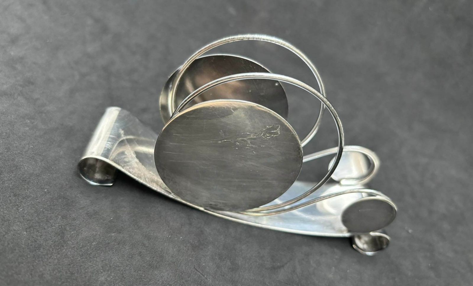 Art Deco Letter Holder Silver Plated Wmf Germany Napkin Mail Rare Desk Ornament Wedding Gift Decor Table Decor 1930s photo vintage