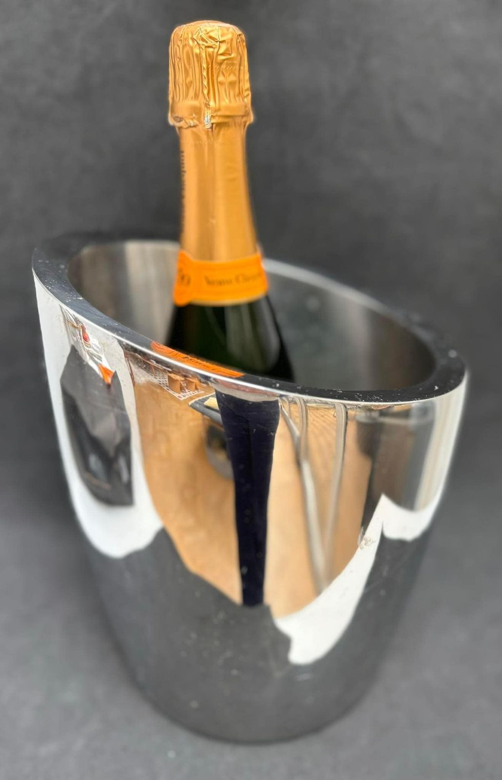 Champagne Bucket Jean Couzon France Mid Century Stainless Steel Heavy Excellent Quality Wine Cooler Ice Bucket Bar Cart Wedding Gift photo buy