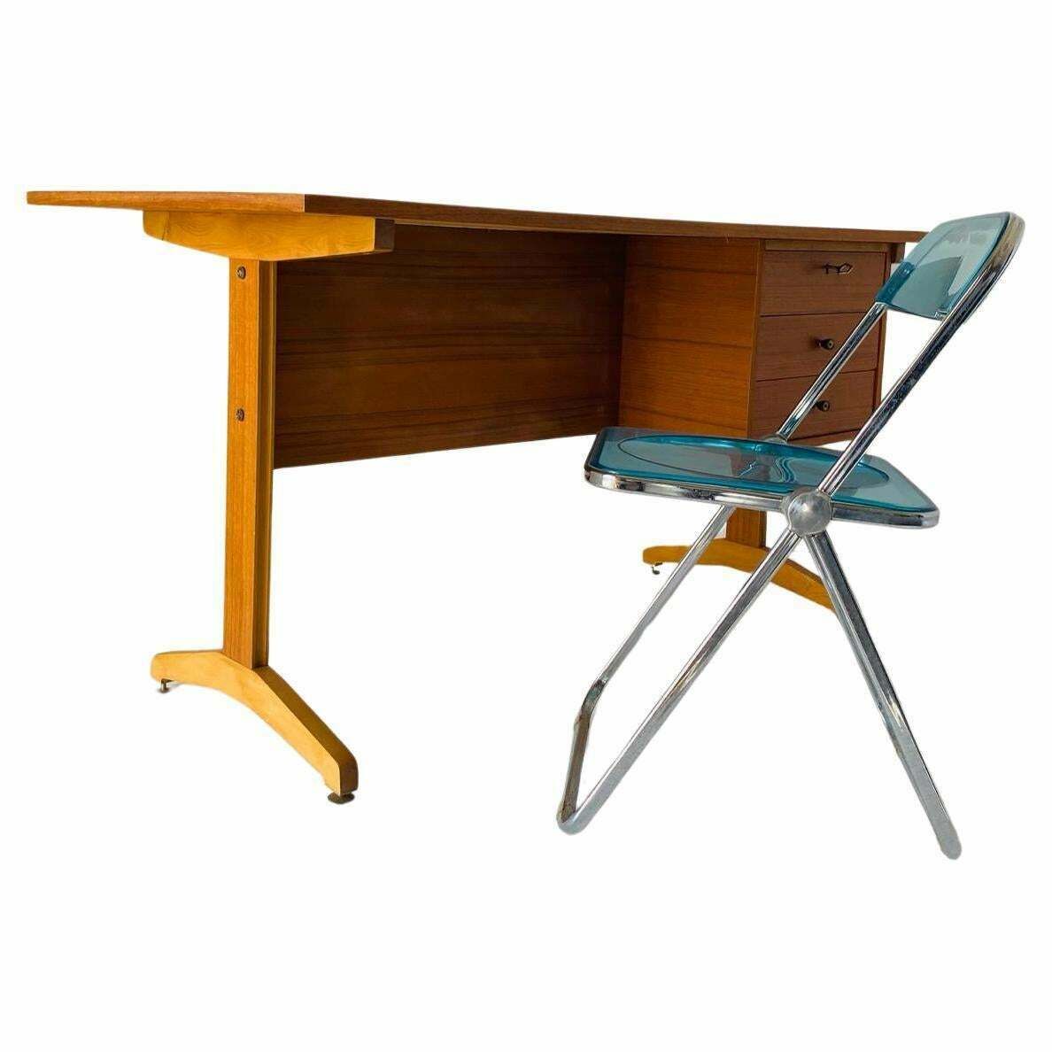 photo furniture 1960s Vintage Teak Desk In The Style Of Gianfranco Frattini