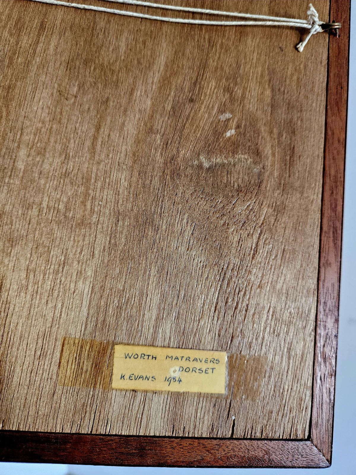 Wood Framed Marquetry Artwork Of Worth Matravers, Dorset photo 59.0
