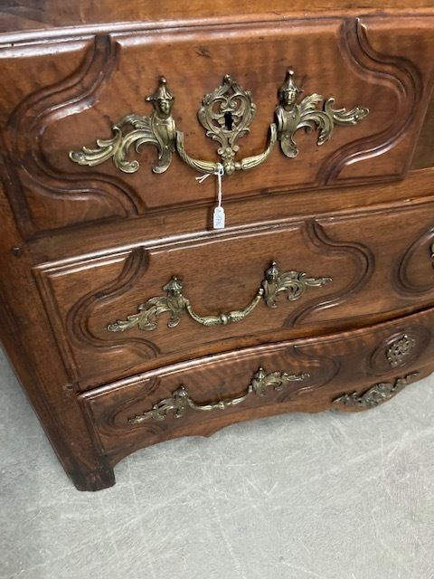 Antique Chest Of Drawers   Provençal Chest Of Drawers From The 18th Century Louis XVI Bronze Handles photo for sale