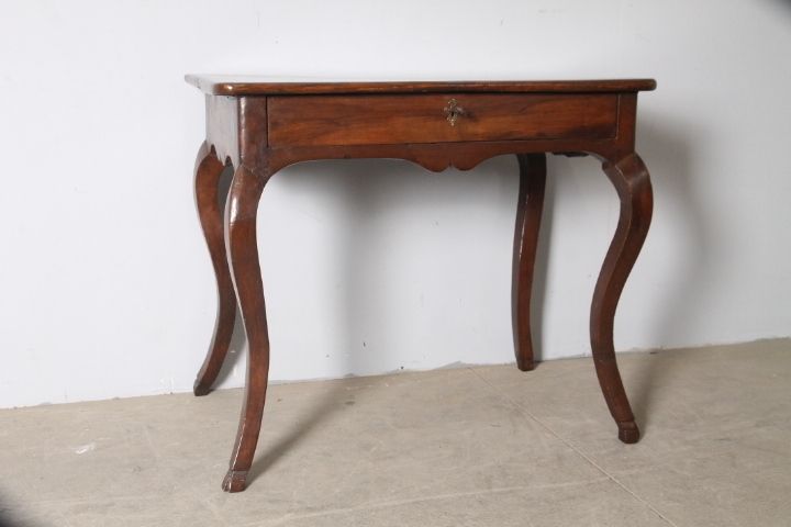 Antique Louis XV Writing Table Mid 18th Century Emilia Walnut Rest photo vinterior