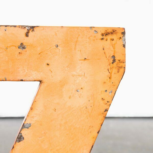 Chunky Vintage French Signage Letter – Medium Z photo furniture