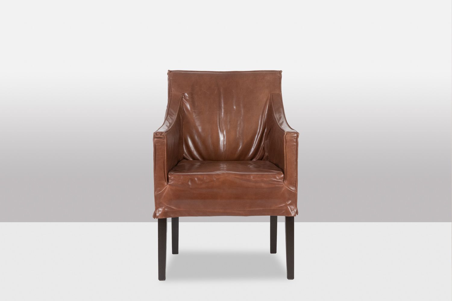 3850.0 Lintello. Pair Of Armchairs In Camel Leather. 1970s. photo