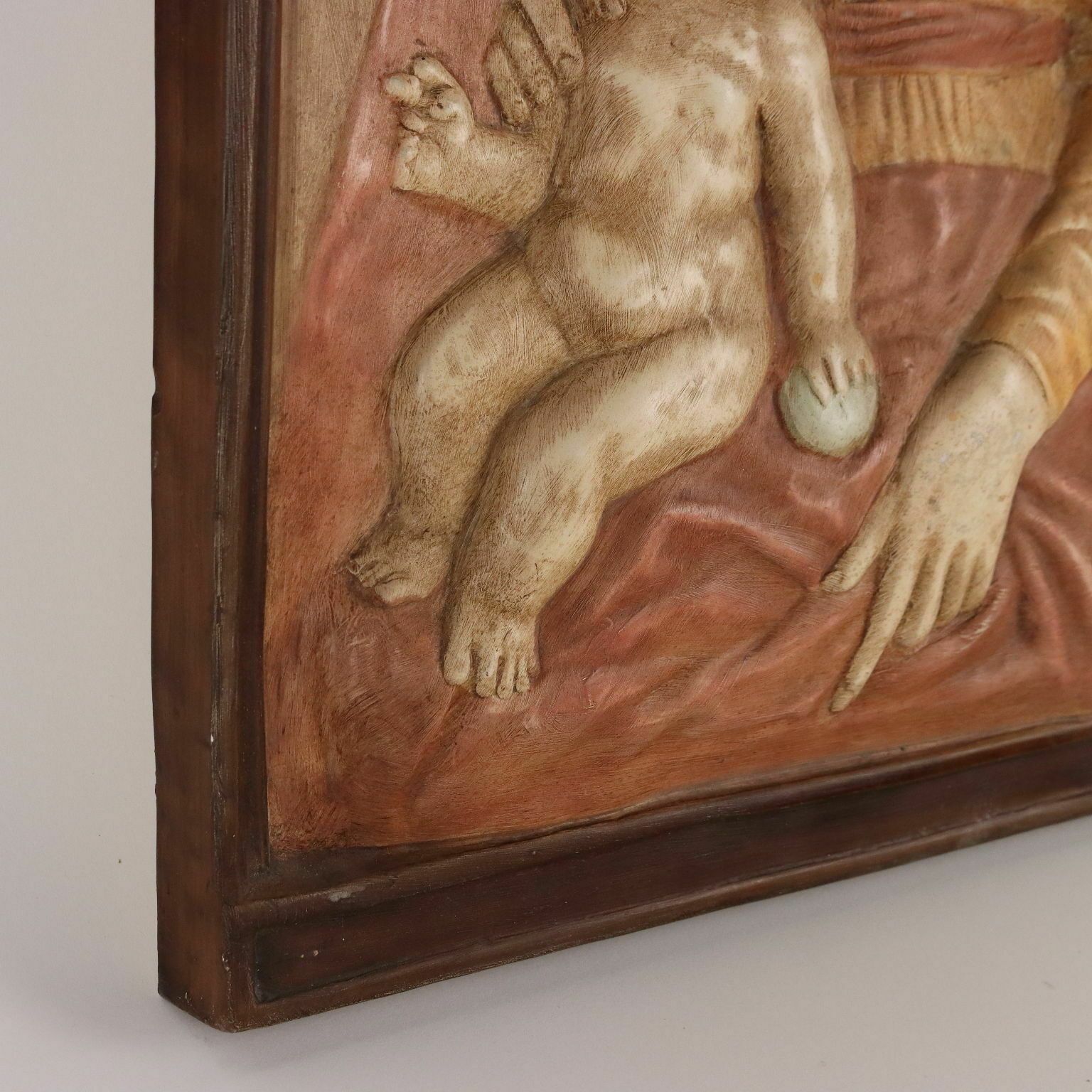 Ancient Sculpture Virgin Mary Italy '900 Bas Relief Plaster photo buy