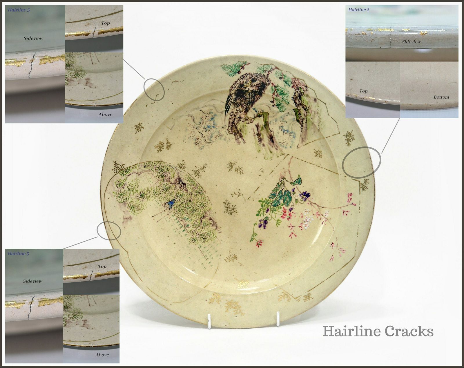 photo furniture 19th Century Japanese, Meiji Period, Satsuma Plate By Tanzan
