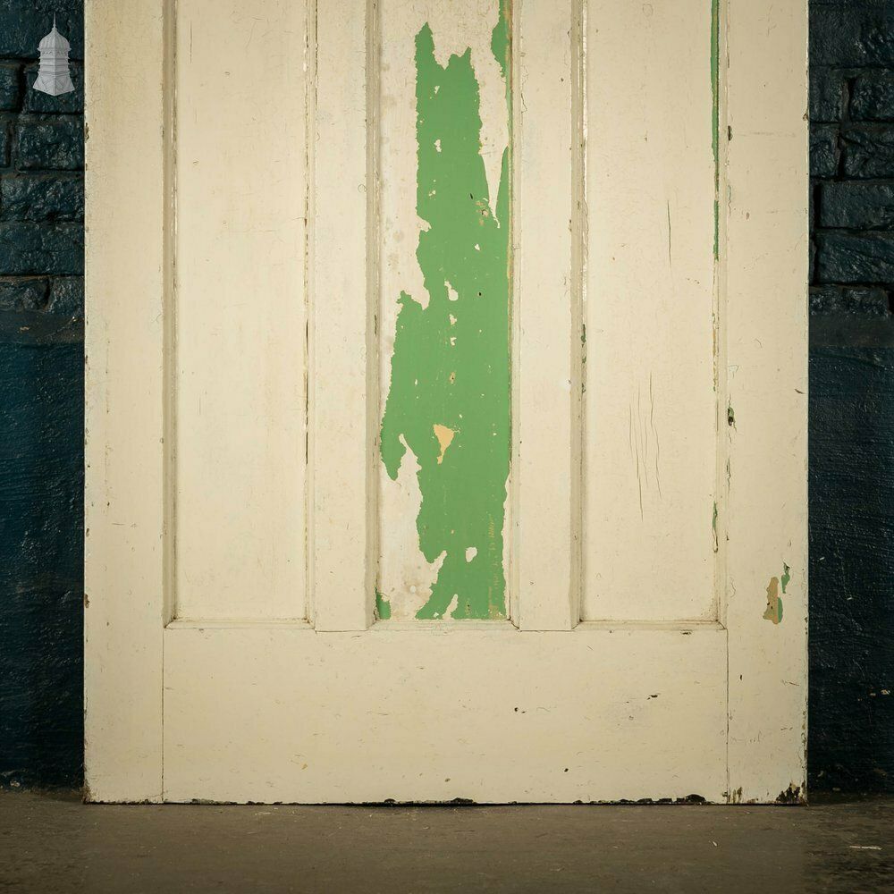 1930’s Style Door, White Painted, 1 Over 3 Panelled Door photo 180.0
