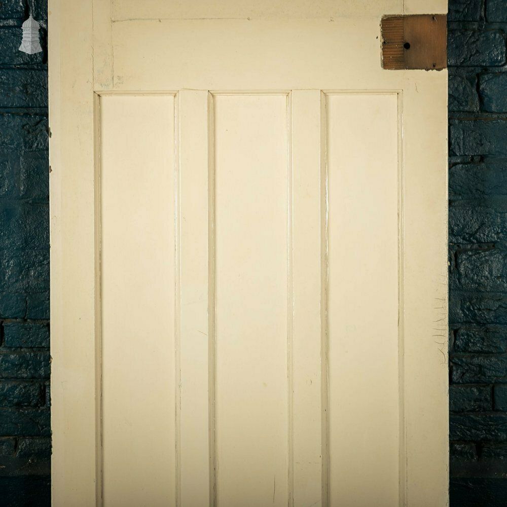Home Fixtures 1930’s Style Door, White Painted, 1 Over 3 Panelled Door photo