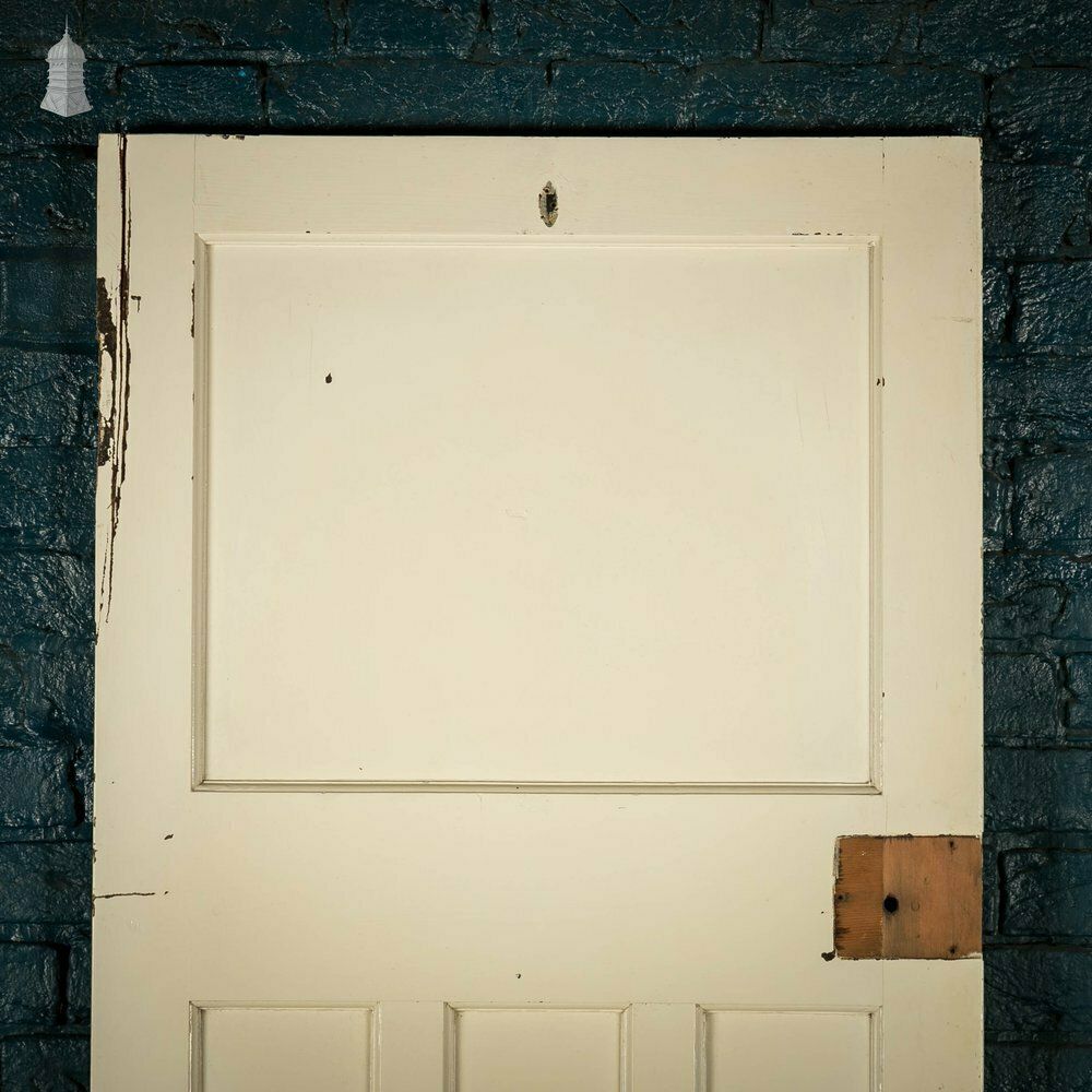 photo furniture Pine Panelled Door, 1 Over 3 Panel White Painted 1930’s Style