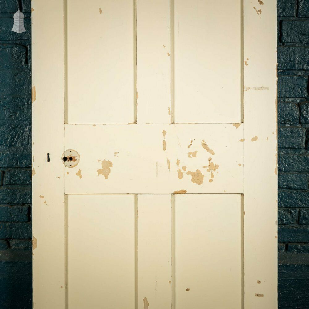 Pine Panelled Door, 4 Panel White Painted photo furniture
