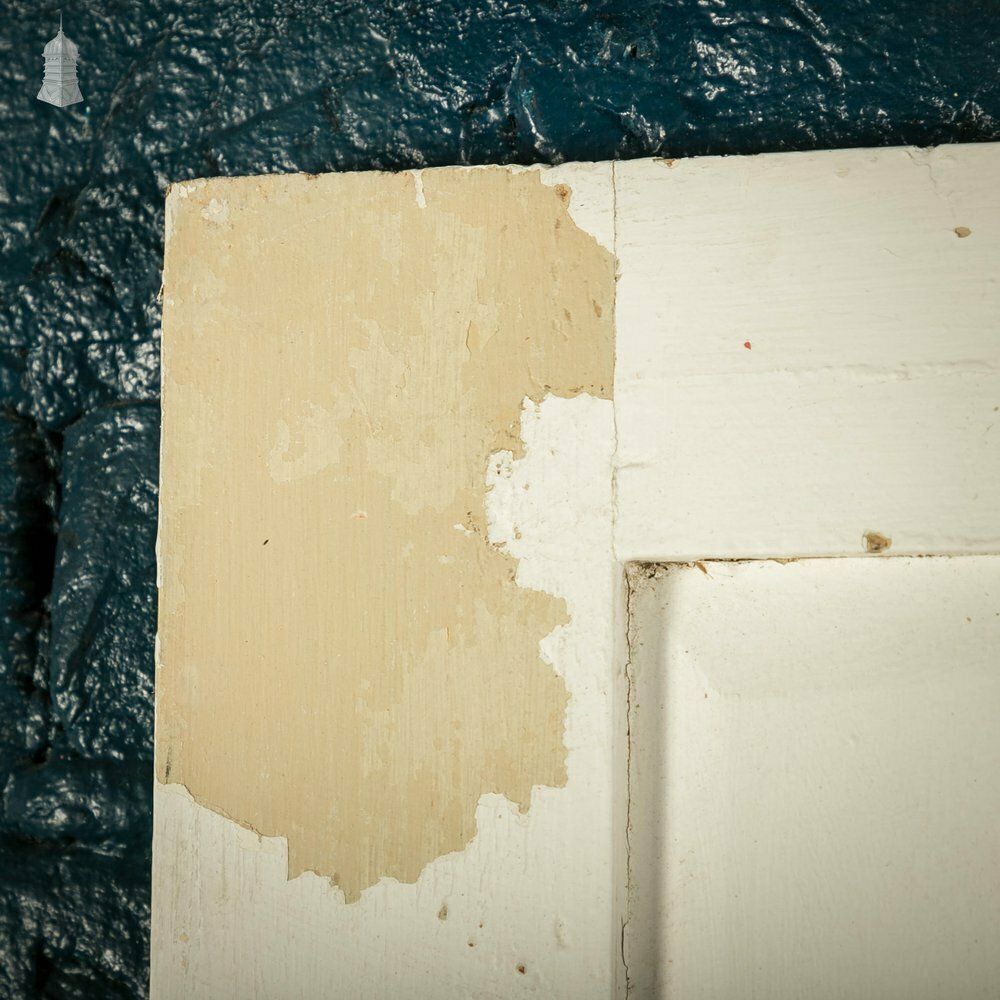 Pine Panelled Door, 4 Panel White Painted photo vinterior