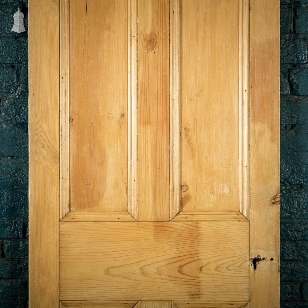 Pine Panelled Door, Moulded 4 Panel photo for sale