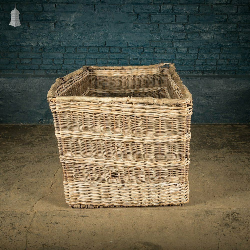 Gpo Post Basket, Large 19th C Post Office Wicker Storage Basket photo furniture