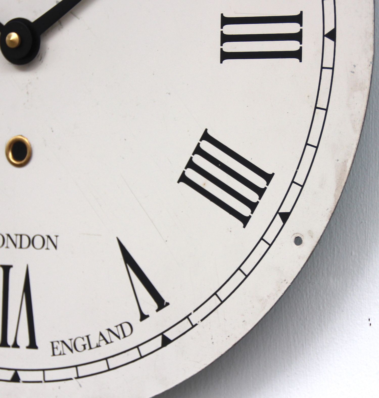 Early 20th Century Original Waiting Room Type Wall Clock Dial. Fully Guaranteed photo Home Decor