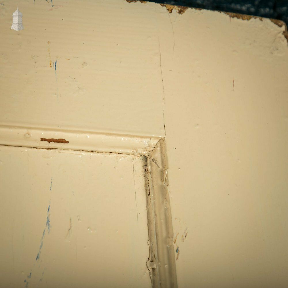 1930’s Style Door, 1 Over 3 Panelled Door, White Painted Finish photo 132.0